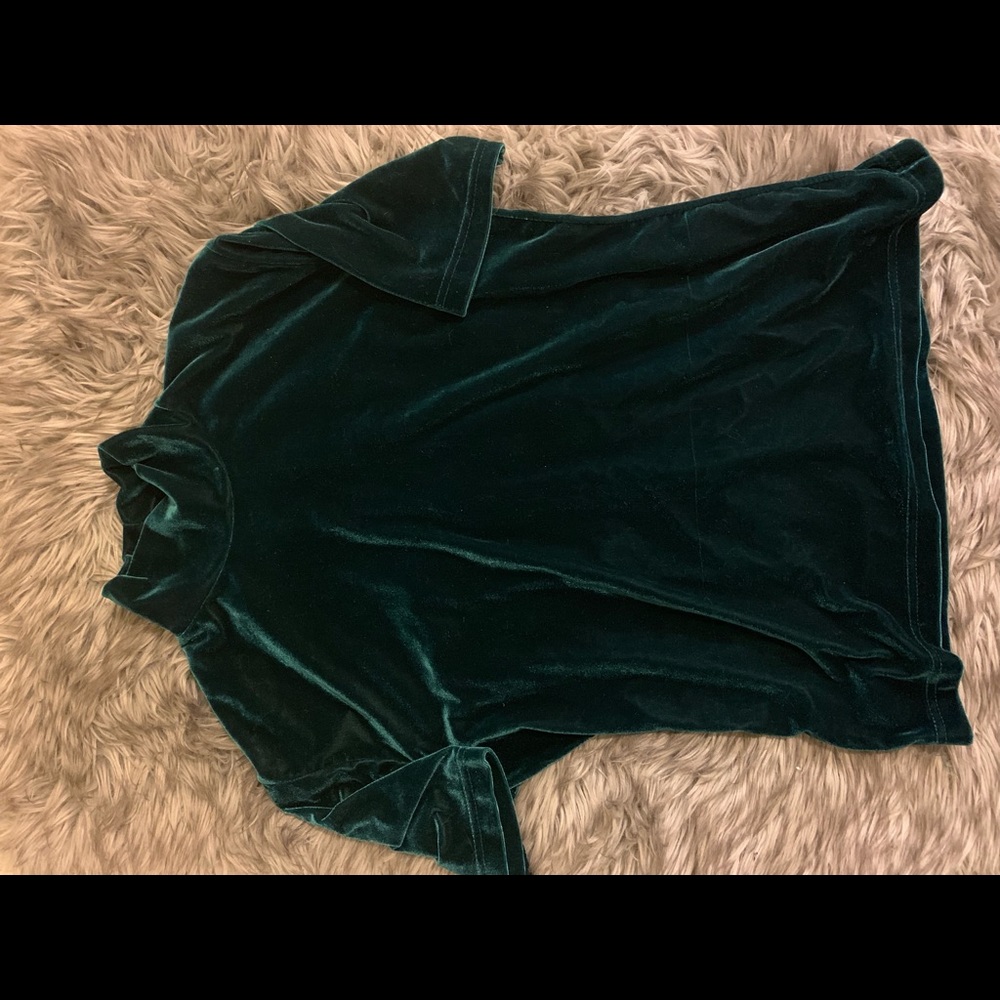 VINTAGE Velvet short sleeve top